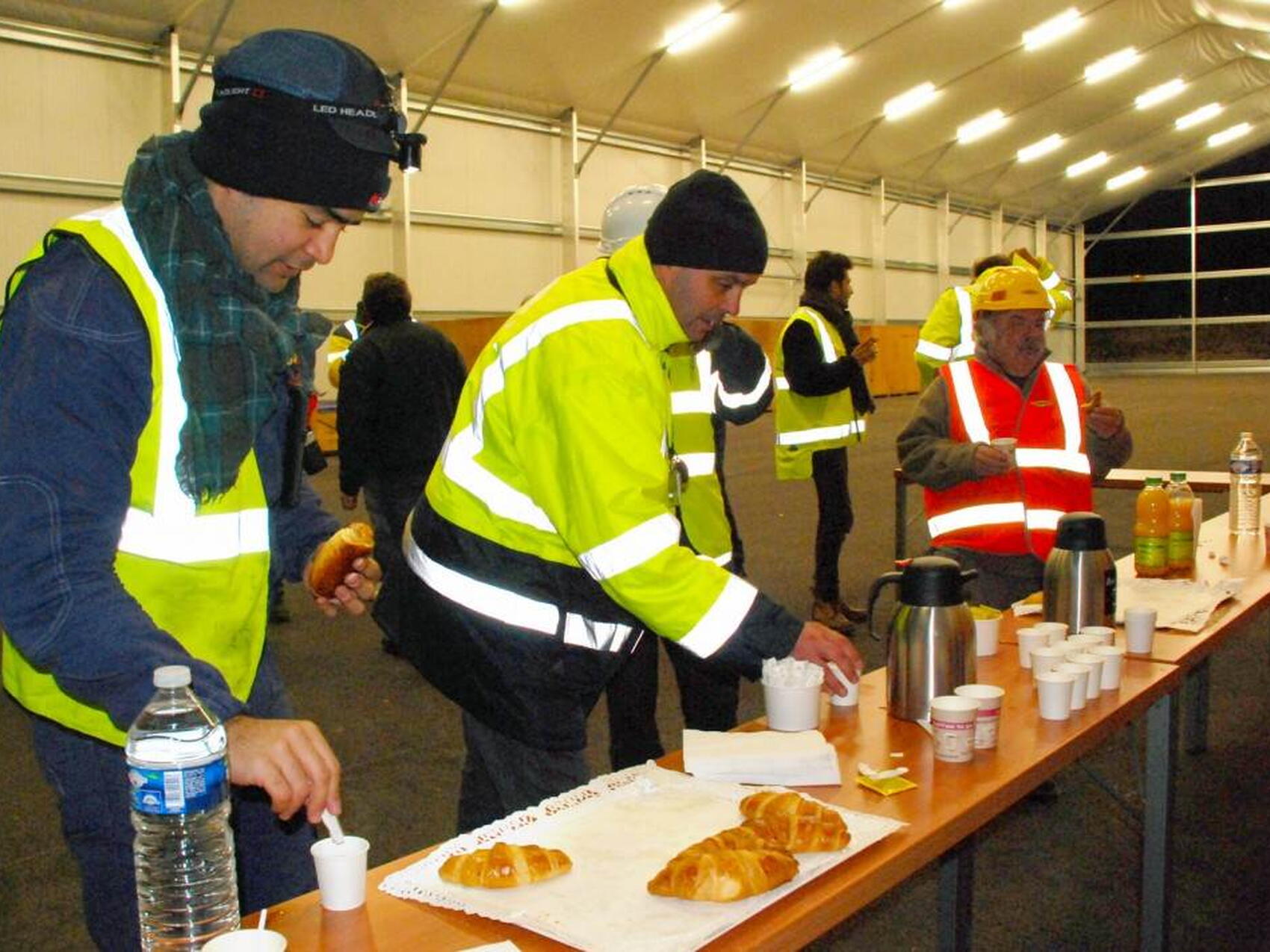 After a night on the road